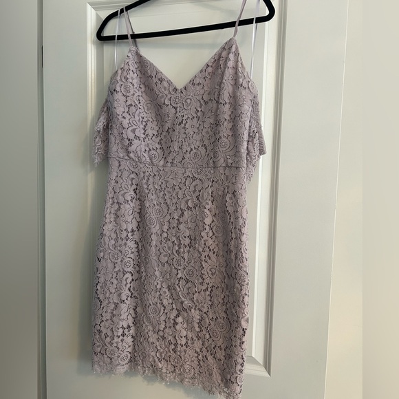 Lavender Lace Dress (fits size 6-7) - Picture 4 of 4